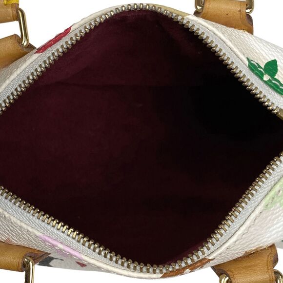 Louis Vuitton Mini Speedy Handbag Monogram Multicolor White - Picture 8 of 8